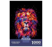 Rompecabezas De 1000 Piezas para Adolescentes Abstract King Lion Rompecabezas para Adultos Juego Familiar Decoración del Hogar Cumpleaños Y Navidad 38x26cm/1000pcs