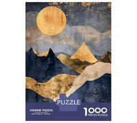 Rompecabezas De 1000 Piezas para Adolescentes Abstract Mountain Landscape Art Print Rompecabezas para Adultos Juego Práctico Decoración Gran Regalo para Jugar 38x26cm/1000pcs
