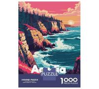 Rompecabezas De 1000 Piezas para Adolescentes Acadia National Park Coastal Landscape Art Rompecabezas para Adultos Juegos Divertidos Decoración Perfecta Regalo De Cumpleaños, Regalos, 52x38cm/1000pcs