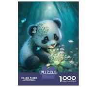 Rompecabezas De 1000 Piezas para Adolescentes Adorable Little Panda Bear Rompecabezas DIY Juguetes Mejora La Memoria Oferta como Regalo para Toda La Familia 70x50cm/1000pcs