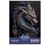 Rompecabezas De 1000 Piezas para Adolescentes Aesthetic Steampunk Dragon Rompecabezas para Adultos Juego Práctico para La Diversión Familiar Desafío Educativo 70x50cm/1000pcs