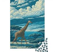 Rompecabezas De 1000 Piezas para Adolescentes African Safari Scene Rompecabezas para Adultos Juego Familiar Análisis Y Lógica Actividades Divertidas En Casa 38x26cm/1000pcs