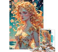 Rompecabezas de 1000 Piezas para Adolescentes Afrodita Diosa del Amor y la Belleza Rompecabezas para Adultos Juguetes antiestrés Desafío Educativo de dificultad Alta (tamaño 50x75cm)