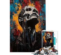 Rompecabezas de 1000 Piezas para Adolescentes Agonía y Despertar Arte expresionista contemporáneo Rompecabezas para Adolescentes Juguetes para Hacer tú Mismo Vacaciones en casa Matar el Tiempo