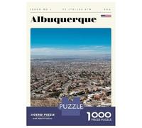 Rompecabezas De 1000 Piezas para Adolescentes Albuquerque New Mexico Travel Art Rompecabezas para Adultos Juegos Relajantes Montaje De Patrones Regalos para Amigos Y Familiares 52x38cm/1000pcs