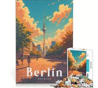 Rompecabezas de 1000 Piezas para Adolescentes, Alexanderplatz Berlín, Juguetes antiestrés, para la diversión Familiar, Regalos para Amigos y Familiares 50x75cm