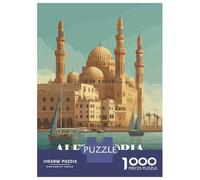Rompecabezas De 1000 Piezas para Adolescentes Alexandria, Egypt Travel Rompecabezas para Adultos Juego De Ingenio Ensamblaje De Patrones Desafiante De Completar 52x38cm/1000pcs