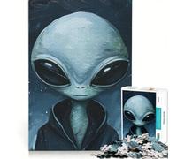Rompecabezas de 1000 Piezas para Adolescentes, Alien Art XLII, Juego Educativo, Carrera de Velocidad Manual, Juego de desafío único 50x75cm