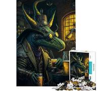 Rompecabezas de 1000 Piezas para Adolescentes Alien Craft Beer Dino Rompecabezas de 1000 Piezas antiestrés Ideal para Pasar el Tiempo en casa Durante Las Vacaciones cumpleaños