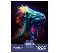 Rompecabezas De 1000 Piezas para Adolescentes Alien Portrait Rompecabezas para Adultos Juego De Ingenio para Mejorar La Memoria Regalos para Amigos Y Familiares 70x50cm/1000pcs