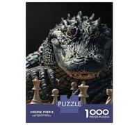Rompecabezas De 1000 Piezas para Adolescentes Alligator Chess Rompecabezas DIY Juguetes Mejora La Memoria Oferta como Regalo para Toda La Familia 38x26cm/1000pcs