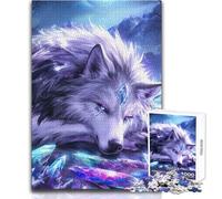 Rompecabezas de 1000 Piezas para Adolescentes, Alpha of The Anime Wolves, Juegos Familiares, decoración, Juguete para decoración de Pared, tamaño 38x26cm