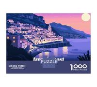 Rompecabezas De 1000 Piezas para Adolescentes Amalfi Coast Italy Travel Rompecabezas para Adultos Juguete Decoración De Pared Decoración Cumpleaños, Navidad 38x26cm/1000pcs