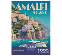 Rompecabezas De 1000 Piezas para Adolescentes Amalfi Coast Travel Rompecabezas para Adultos Juegos Familiares Vacaciones En Casa Matar El Tiempo Difícil Y Desafiante 70x50cm/1000pcs