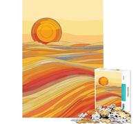 Rompecabezas de 1000 Piezas para Adolescentes Amanecer en el Desierto Estilo Klimt Un desafío para la Inteligencia Cerebral Juguetes adictivos Juegos educativos para Mejorar la Memoria Regalo de