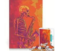 Rompecabezas de 1000 Piezas para Adolescentes, Amante del Jazz, Arte Que va más allá de la Vida, Juegos Divertidos, Entrena tu Cerebro y Tus Manos, Juego de desafío único 38x26cm