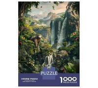 Rompecabezas De 1000 Piezas para Adolescentes Amazon Rainforest Mural Rompecabezas para Adultos Juguetes Antiestrés Desafío Difícil Desafiante De Completar 38x26cm/1000pcs