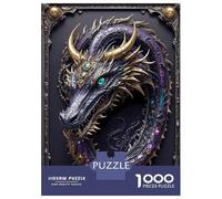 Rompecabezas De 1000 Piezas para Adolescentes Amethyst Dragon Lord Rompecabezas para Adultos Juego Práctico Difícil Regalos De Cumpleaños Y Únicos 38x26cm/1000pcs
