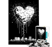 Rompecabezas de 1000 Piezas para Adolescentes Amo mi Ciudad Juegos educativos Juegos desafiantes Juguetes Regalo de cumpleaños para Mujeres (tamaño 38x26cm)