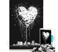 Rompecabezas de 1000 Piezas para Adolescentes Amo mi Ciudad, Juguetes antiestrés, Actividades Divertidas para Hacer en casa, Gran Regalo para los Amantes de los Videojuegos 38x52cm