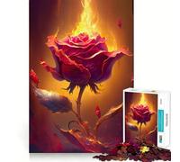 Rompecabezas de 1000 Piezas para Adolescentes Amor Ardiente V Arte de Corte preciso Juego Divertido para concentrarse Tiempo de Juego Relajante Regalo de cumpleaños Divertido (38x26cm)
