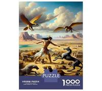 Rompecabezas De 1000 Piezas para Adolescentes An Egyptian Hunter'S Tale Rompecabezas para Adultos Juguetes De Bricolaje Montaje De Patrones Ayuda A Ejercitar El Cerebro 52x38cm/1000pcs