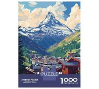 Rompecabezas De 1000 Piezas para Adolescentes Andermatt Switzerland Mountain View Rompecabezas para Adultos Juguetes Antiestrés Difícil Difícil Desafiante De Completar 70x50cm/1000pcs