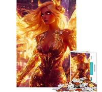 Rompecabezas de 1000 Piezas para Adolescentes Ángel de Fuego en la Ciudad Rompecabezas para Adultos Juguetes de Bricolaje Carrera de Velocidad Manual Oferta como Regalo para Toda la Familia (50x75cm)