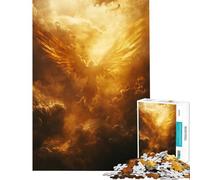 Rompecabezas de 1000 Piezas para Adolescentes Ángel Dorado Entre Nubes desafío para la Inteligencia Cerebral Juguetes adictivos Juegos relajantes decoración de Pared Excelentes Regalos y Juguetes