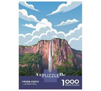 Rompecabezas De 1000 Piezas para Adolescentes Angel Falls, Venezuela Travel Rompecabezas para Adolescentes Juegos Relajantes Decoración Perfecta Regalos De Cumpleaños Y Únicos 38x26cm/1000pcs