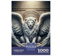 Rompecabezas De 1000 Piezas para Adolescentes Angel Lion Statue for Sale Rompecabezas para Adultos Juguetes DIY Desafío Difícil Regalos para Amigos Y Familiares 52x38cm/1000pcs