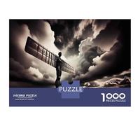 Rompecabezas De 1000 Piezas para Adolescentes Angel of The North Statue Rompecabezas para Adultos Juego Práctico Pero Divertido Y Humorístico para Cumpleaños, Navidad 70x50cm/1000pcs
