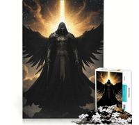 Rompecabezas de 1000 Piezas para Adolescentes: Ángel Oscuro con alas, Juego Educativo, Actividades Divertidas para Hacer en casa, fortalece el Amor Entre Parejas 38x52cm