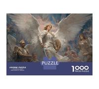 Rompecabezas De 1000 Piezas para Adolescentes Angel Warrior Painting -1 Rompecabezas para Adultos Juego Práctico Decoración Gran Regalo para Jugar 38x26cm/1000pcs