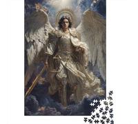 Rompecabezas De 1000 Piezas para Adolescentes Angel Warrior Statue -1 Rompecabezas para Adultos Juguetes Antiestrés Mejora La Memoria Gran Regalo para Jugar 38x26cm/1000pcs