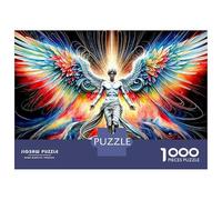 Rompecabezas De 1000 Piezas para Adolescentes Angel Wings Fantasy Art Print Rompecabezas para Adolescentes Juegos Relajantes Decoración Juego Desafiante Regalos 38x26cm/1000pcs