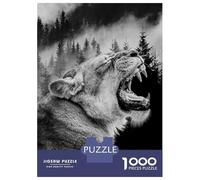 Rompecabezas De 1000 Piezas para Adolescentes Angry Lion Rompecabezas para Adultos Juego Práctico Regalo De Cumpleaños Regalos De Cumpleaños Únicos 70x50cm/1000pcs