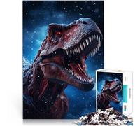 Rompecabezas de 1000 Piezas para Adolescentes Animal Dinosaurio T Rex Juego de ingenio Cada Pieza es única: un desafiante y Divertido Juego Familiar 38x26cm