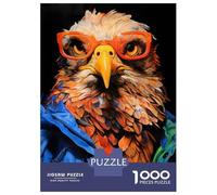Rompecabezas De 1000 Piezas para Adolescentes Animal Eagle Rompecabezas Juegos Relajantes Decoración De Pared Regalos para Amigos Y Familiares 52x38cm/1000pcs