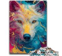 Rompecabezas de 1000 Piezas para Adolescentes, Animales, Lobos, Arte, Juguetes educativos, decoración única para el hogar y Regalos para Mayores de 14 años, 50x75cm