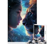 Rompecabezas de 1000 Piezas para Adolescentes Animales místicos de la Galaxia decoración del hogar Juguetes Obras de Arte Regalo Juegos Divertidos Entrena tu Cerebro y Tus Manos tamaño 50x75cm