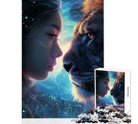 Rompecabezas de 1000 Piezas para Adolescentes Animales místicos de la Galaxia decoración del hogar Juguetes Regalo de cumpleaños Juego de ingenio Lista de Deseos con Papá Noel tamaño 38x26cm