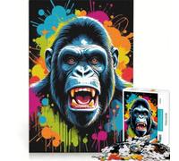 Rompecabezas de 1000 Piezas para Adolescentes: Animales, Simios, Juegos educativos, decoración de Pared, 38x52cm