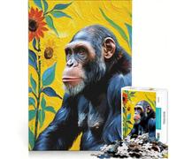 Rompecabezas de 1000 Piezas para Adolescentes: Animales, Simios, Juegos relajantes, antiestrés, Lista de Deseos con Papá Noel 50x75cm