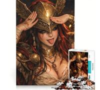 Rompecabezas de 1000 Piezas para Adolescentes: Anime Angel Warrior, Juegos relajantes, Actividades Divertidas en casa, Gran Regalo para Gamers 50x75cm
