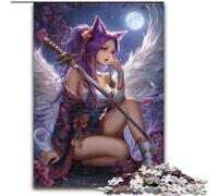 Rompecabezas de 1000 Piezas para Adolescentes, Anime Fox Girl Desafiante y difícil, con Piezas aleatorias Que encajan Perfectamente tamaño 50x75cm