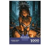 Rompecabezas De 1000 Piezas para Adolescentes Anime Girl by Campfire in Forest Rompecabezas para Adultos Juegos De Relajación Desafío Difícil Desafío Educativo 38x26cm/1000pcs