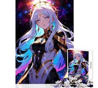 Rompecabezas de 1000 Piezas para Adolescentes Anime Girl in Cosmos Jigsaw 1000 Piezas Juego práctico Regalos para Mujeres y Hombres Corte de precisión (38x52cm)