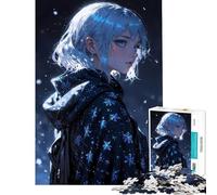 Rompecabezas de 1000 Piezas para Adolescentes Anime Girl︰ Winter'S Enchantment Actividades Divertidas en casa Un desafío difícil Juego práctico Apto para Mayores de 14 años 38x52cm
