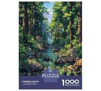 Rompecabezas De 1000 Piezas para Adolescentes Anime River Forest Fantasy Rompecabezas para Adultos Juguete Decoración De Pared Decoración De Pared Juego Desafiante Regalos 70x50cm/1000pcs